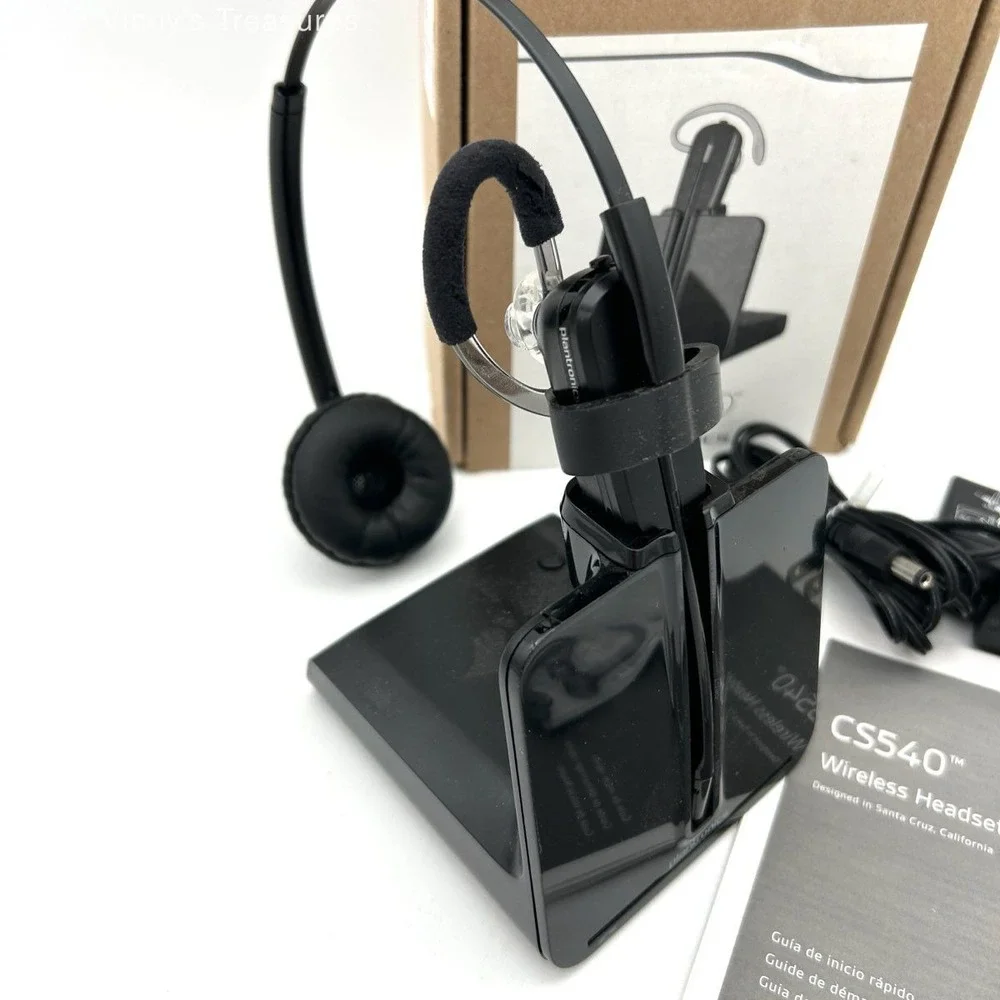 Plantronics CS540 Wireless Headset System DECT 6.0 C054 Base Tested Working